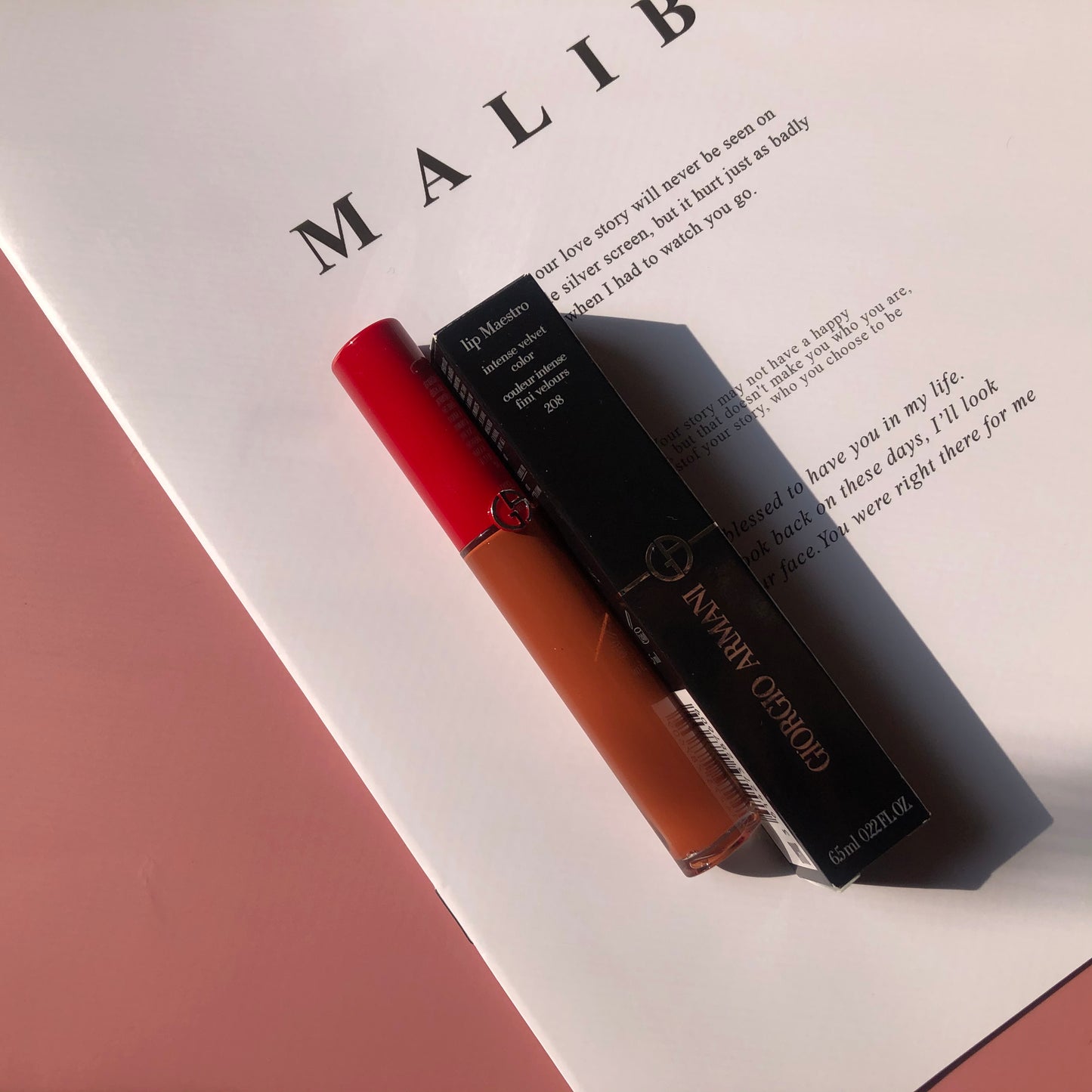 Giorgio Armani 奢華絲絨訂製唇萃|威尼斯日落經典色