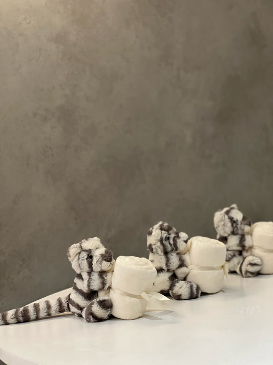 【現貨】Jellycat Bashful Snow Tiger Soother小老虎安撫毯34cm