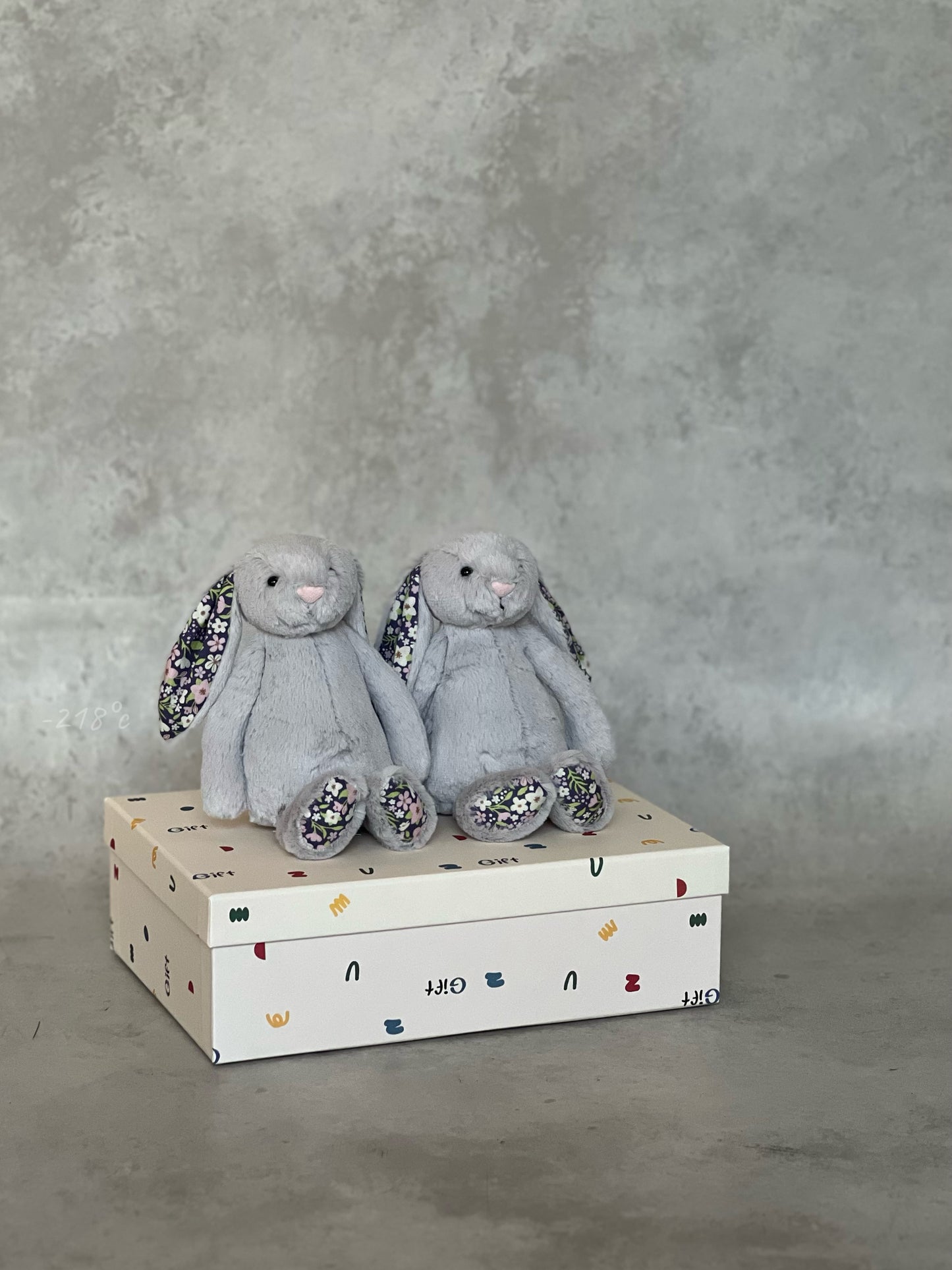 【現貨】Jellycat Blossom Bunny藍灰調碎花兔